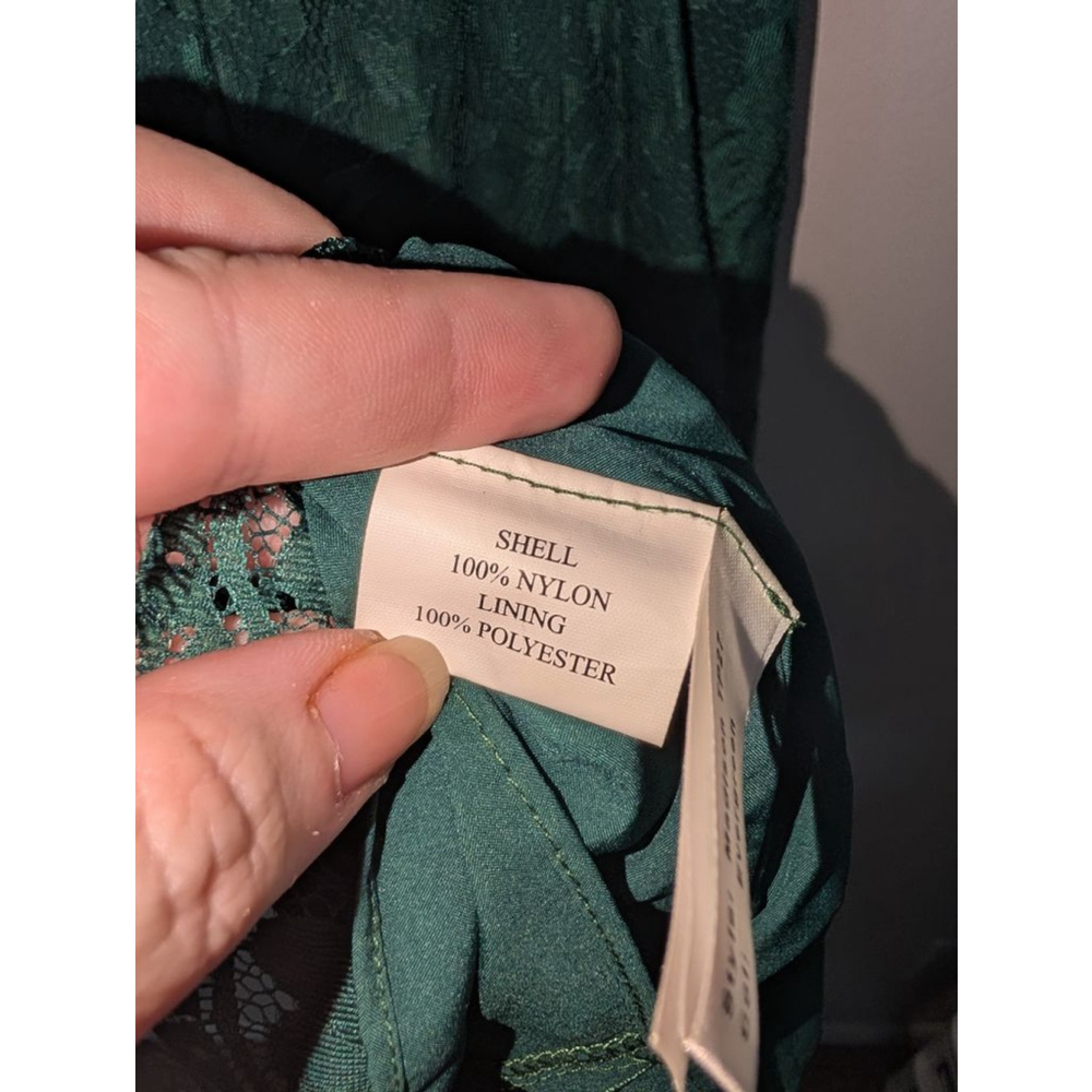 Weddington Way Evergreen Strapless Lace Dress Size 4 - Picture 7 of 8